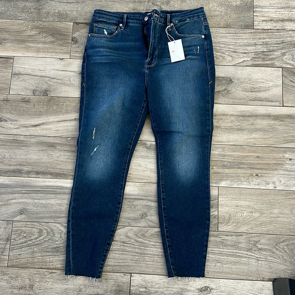 Good American jeans-  good legs crop, size 16, new with tags